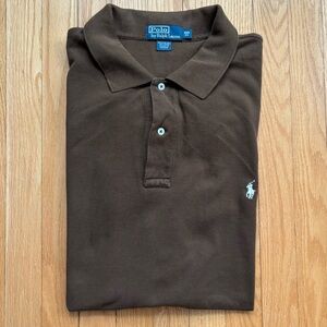Polo Ralph Lauren Men’s Short Sleeve Polo Shirt Classic Fit 3XB XXXB Brown Solid
